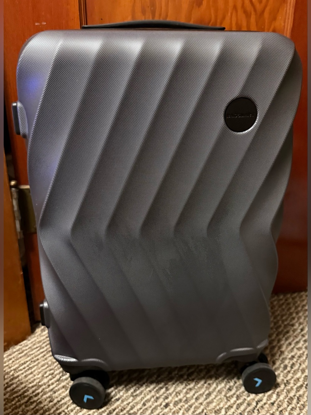 Gray Carry-On Size Suitcase